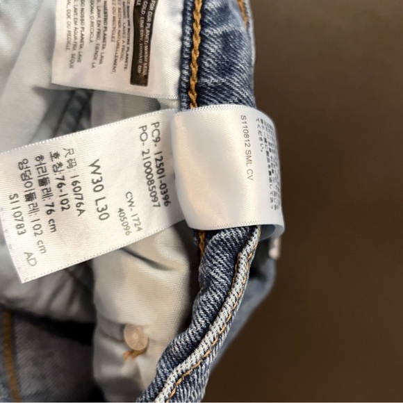 Levi's Men's Straight Blue Denim Jeans with Signature Back Pockets 30/30 - Picture 3 of 4